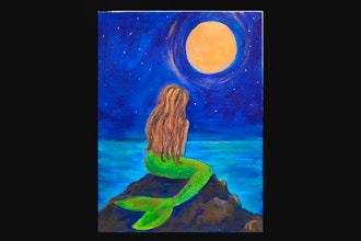 Online Acrylic Painting: Mermaid